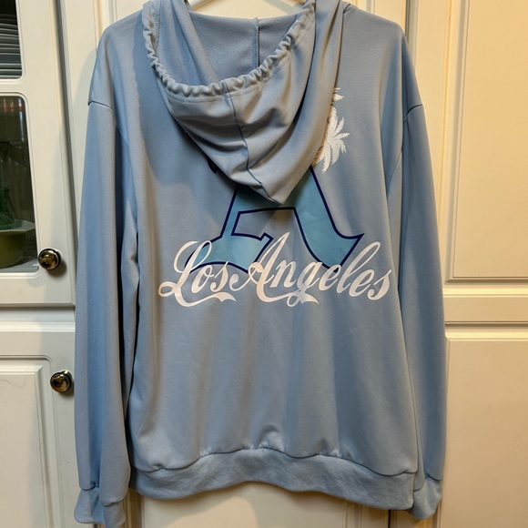 Blue ROMWE Mens graphic zip up - Picture 5 of 6